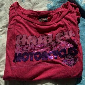 Harley-Davidson  Pink Graphic T-Shirt